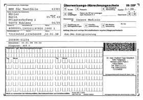 M10 Blankoformularausdruck